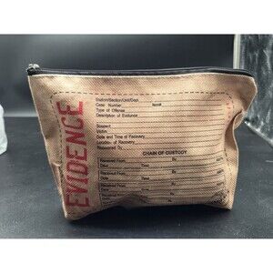 Blue Q Evidence Zip Recycled Pouch With Jewelry Accessories Bag